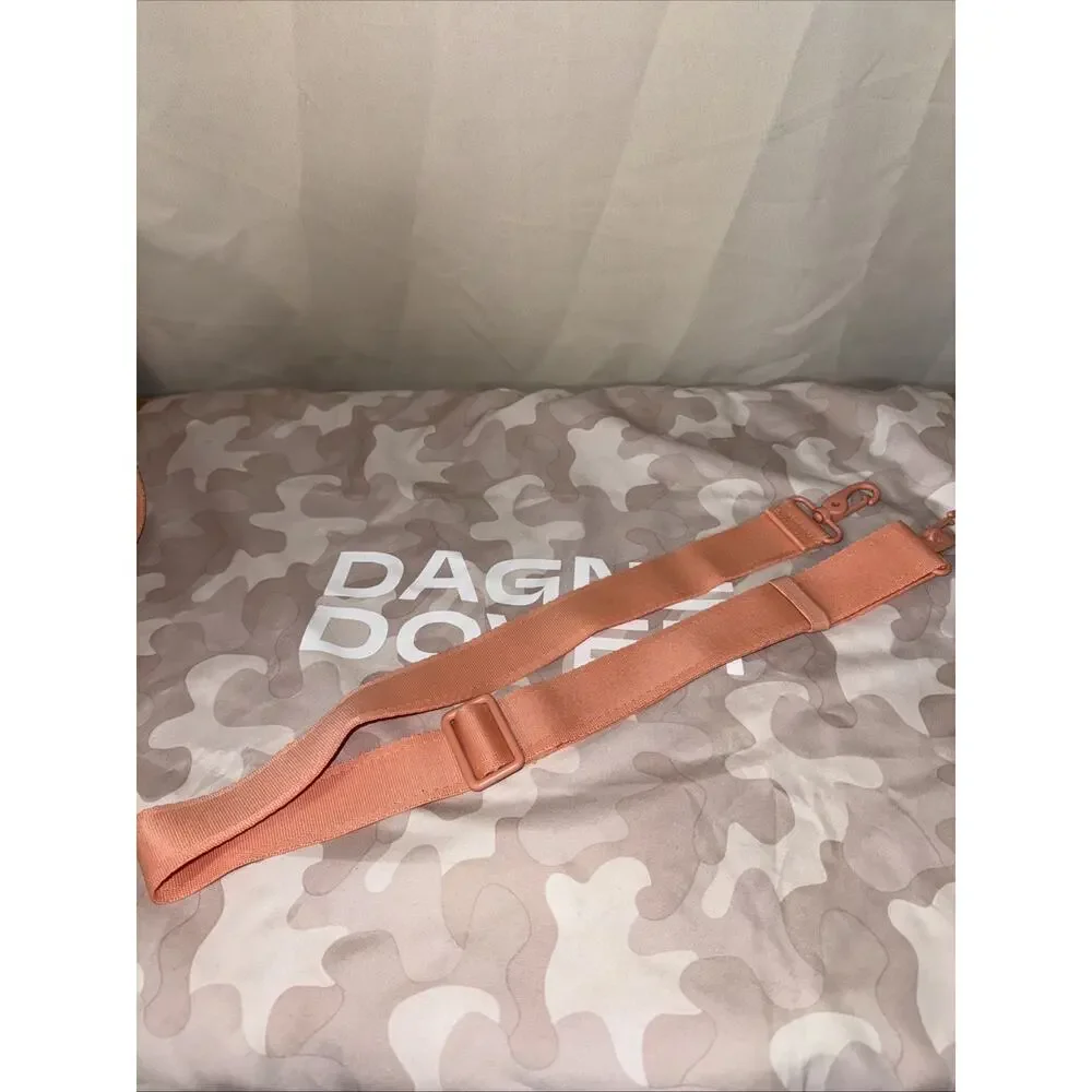 Dagne Dover Neoprene Duffel Weekender Gym Travel Bag Coral Orange Crossbody